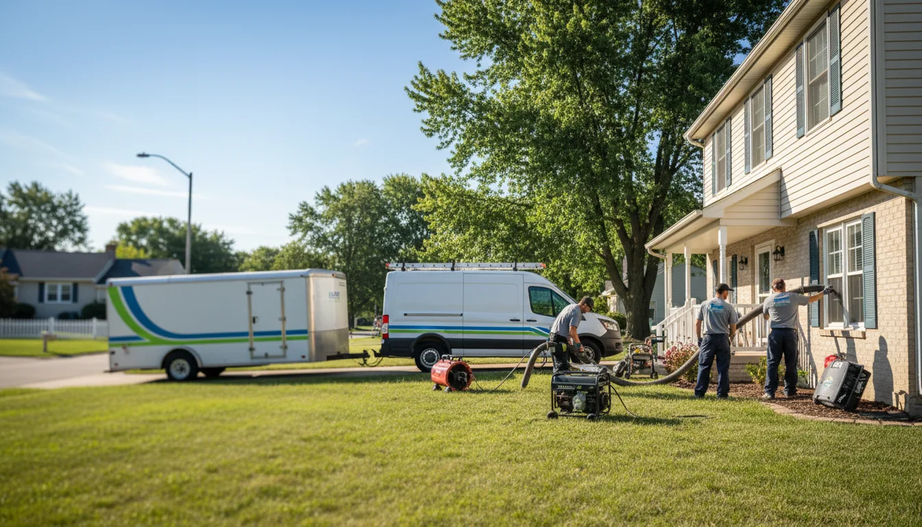 Flooded Basement Restoration And Cleanup With Repair in Hartsville, IN near me